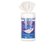 Scrubs White Board Cleaner Wipes Absorbent Non toxic Non flammable Alcohol free Lint free White ITW90891CT