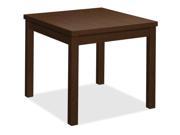 HON Mocha Laminate Corner Table 24 x 20 x 24 Edge 24 x 24 Work Surface Top Square Edge Material Wood Grai