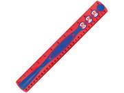 Kidy Grip Ruler 12 Red Blue HLX278611