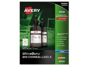 Avery GHS Chemical Container Labels Permanent Adhesive 600 Label s 2 Width x 2 Length 12 Sheet AVE60526