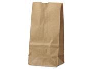 Ajm Packaging Gb02np5c 2 Lb. Kraft Paper Grocery Bag - 500 / Cs