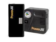 PowerJill Multi Function Portable Jump Starter with Air Compressor 400A Peak Current 12000mAh