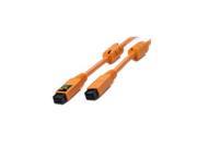 Tether Tools 15 4.6 m Pro FireWire 800 9 Pin to 9 Pin Cable Orange FW88ORG