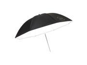 Glow 40 White Umbrella with Removable Silver Black Layer GL U 40WBC