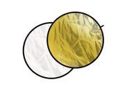Glow 42 Circular Collapsible Disc Reflector Silver Gold White PR42SGW