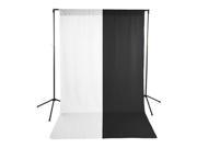 Savage Economy Background Support Stand with 5x9 White Black Backdrop 59990120