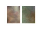 Botero 801 10x12 Double Sided Muslin Background Brown Tan Green Violet 12803