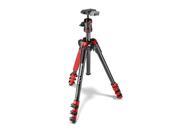 Manfrotto MKBFRA4R BH BeFree Compact Travel Aluminum Alloy Tripod Red