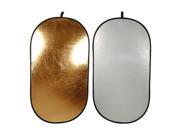 Lastolite 6x4 Oval Collapsible Disc Reflector Silver Gold LL LR7234