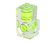 Jobu Design Dual Axis Clear Bubble Level with Easy See Green Fluid. LVLPL