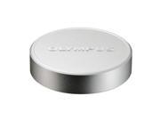 Olympus Silver Metal Lens Cap with Logo for M.Zuiko Digital 17mm 1 1.8 Lens