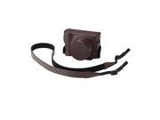 Panasonic DMW CLX100 Leather Fitted Case for DMC LX100 Digital Camera Brown