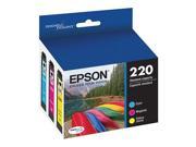 EPSON 220 T220520 Ink Cartridges Multi Pack Cyan Magenta Yellow