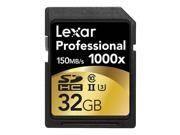 Lexar Professional 1000x 32GB Secure Digital High Capacity SDHC Flash Memory Model LSD32GCRBNA1000