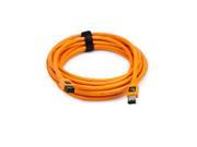 Tether Tools Pro FireWire 800 400 9 Pin to 4 Pin 15 Cable Orange FW84ORG