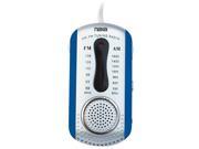 Naxa NR 721 AM FM Mini Pocket Radio with Built In Speaker Blue NR 721BL