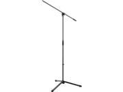 K M 25400 500 55 Microphone Stand with Boom Arm Black 25400.500.55