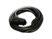 Milspec 10 Pro Power SJTW 12 3 AWG Triple Tap Extension Cord Black D15623010