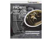Inkpress Media Fiber Satin Warm Tone Paper 17x22 25 Sheets FSW172225