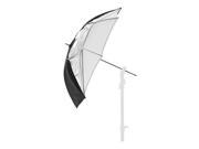 Lastolite 37 Dual Fiberglass Umbrella with 8mm Shaft Black Silver White