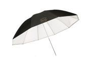 Glow 72 White Parabolic Umbrella with Removable Silver Black Layer GL U 72WBC