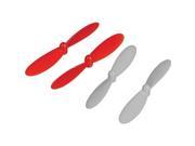 Hubsan Rotor Blades for X4 H107 Quadcopter, 4 Pack, Black/White #H107-A02
