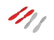 Hubsan Rotor Blades for X4 H107D Quadcopter Set of 4 White Red H107D A06