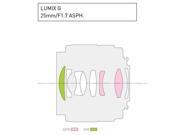 Panasonic 25mm f 1.7 Lumix G Aspherical Lens for Micro 4 3 System H H025K