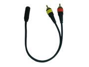 Peavey PV Series 1 Stereo 3.5mm FM to Two RCA M Y Cable 03009920
