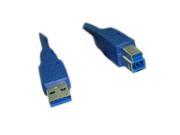 PPA International 6 USB 3.0 SuperSpeed A Male to B Male Cable Blue 5163