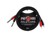 Pig Hog 3 RCA Male to 1 4 Mono Male Dual Cable PD R1403