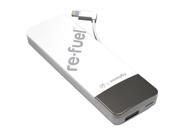 Re Fuel 4200mAh Power Bank with Built in MFI Lightning Cable White JS 450L WHT