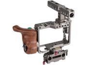 iKan Handheld Camera Cage Rig with Wooden Handle and Start Stop Trigger EST17A