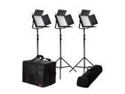 iKan Featherweight Bi Color LED 3 Point Kit Includes 3x IFB1024 LED Lights