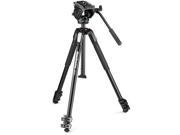 Manfrotto MVH500AH Fluid Video Head with MT190X3 Aluminum 3 Section Tripod