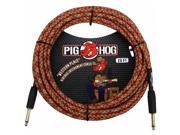 Pig Hog Vintage 20 Instrument Cable with 1 4 1 4 Connector Western Plaid