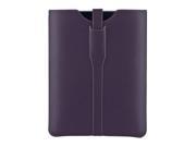 M Edge Genuine Leather Page Sleeve for Apple iPad Pebbled Purple PAD1PS1GLPP