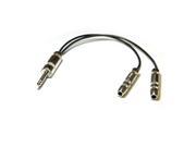 Whirlwind 1.5 1 4 TS Male to 2 1 4 TS Female Y Adapter Cable YM2F