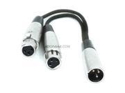 Hosa YXF 119 Dual XLR Female to XLR Male Y Cable