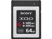 Sony G Series 64GB XQD Memory Card 400MB s Write Speed 440MB s Read Speed
