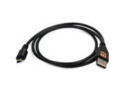 Tether Tools CU5402 3 ThetherPro USB 2.0 A Male to Mini B 5 Pin Cable Black