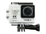 Yashica YAC 401 12MP 4K UHD Action Camera with Wi Fi 170 Degree Lens Silver