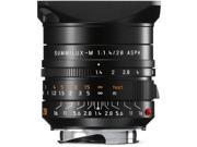 Leica 28mm f 1.4 SUMMILUX M Aspherical 6 Bit Lens USA Black 11668
