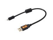 Tether Tools TetherPro 1 USB 2.0 Type A Male to Mini B Male 8 Pin Cable Black