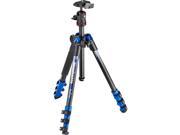 Manfrotto BeFree Color 4 Section Aluminum Traveler Tripod with Ball Head Blue