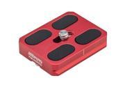 MeFOTO Camera Quick Release Plate for RoadTrip and GlobeTrotter Air Tripods Red