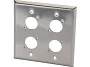 Switchcraft 4 E EH Connector Hole Wall Plate 4 40Threaded Hole Stainless Steel