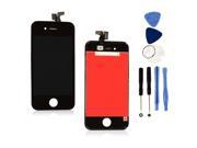 Black For iPhone 4S LCD Display Touch Screen Glass Digitizer Assembly one set tool