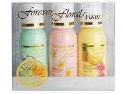 Hawaiian Forever Florals Scented Body Lotion Petite Sampler 3 Bottles 1oz Each