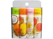 Hawaiian Forever Florals Fragranced Lip Balm Sticks 4 pack